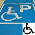 thumbnail image 3 of Folding Handicapped Parking Stencils Silicone Flexible Garage Marker Handicap Parking Stencil Marker Symbol Template, 3 of 7