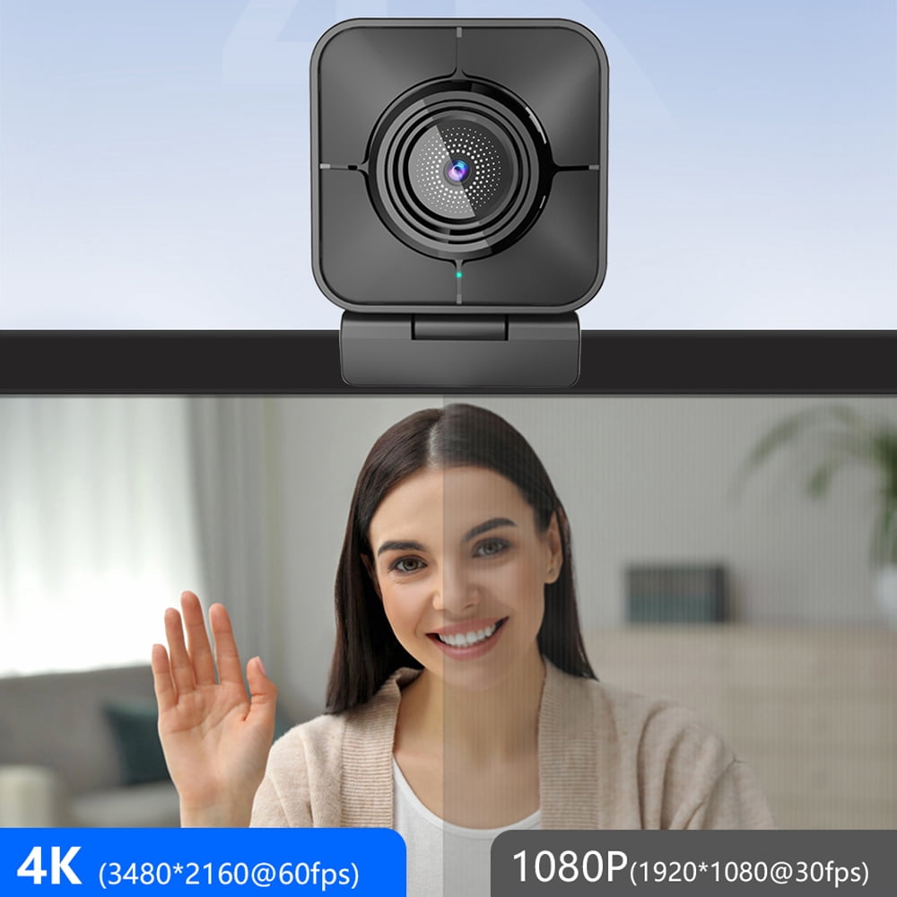 4K HD Webcam Autofocus 1080P USB Web Camera with  Sensor, Dual Microphone FOV 81° PC Camera for YouTube Streaming