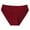 Wine, variant on Sawvnm Women Fashion Solid Color Mid-rise Breathable Leisure Briefs Christmas Clearance