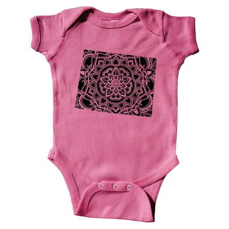 

Inktastic Wyoming Silhouette Mandala Gift Baby Boy or Baby Girl Bodysuit
