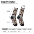 thumbnail image 2 of Fuzoiu Bright Insects Print Athletic Crew Socks for Men & Women,Casual Crew Socks,Above Ankle Crew Socks for Business, Casual, 2 of 6