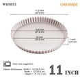 thumbnail image 6 of CHEFMADE 11-inch Round Tart Pan with Removable Loose Bottom, Non-Stick Carbon Steel Quiche Pan, Oven Safe, Dishwasher Safe, for Oven Baking (Champagne Gold), 6 of 7