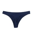 thumbnail image 2 of Maidenform Women's Cotton Comfort Thong Underwear Solid Team Navy New, 2 of 2