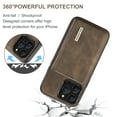 thumbnail image 3 of ELEHOLD 2-in-1 Detachable Wallet Case for iPhone 13 Pro Premium Leather Case Soft TPU Bumper Magnetic Removable Card Holders Kickstand Function Shockproof Case,coffee, 3 of 8