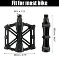 thumbnail image 3 of Motoforti Road Mountain Bike Pedals Replacement Bicycle Pedals for MTB for BMX 9/16 Inch Aluminum Alloy Black 1Pair, 3 of 6