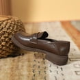 thumbnail image 3 of Mocasines estilo japonés, zapatos de uniforme de cuero genuino Tide, zapatos de plataforma estilo universitario, zapatos de cuero pequeños, zapatos planos individuales para mujer, 3 of 4