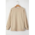 thumbnail image 6 of Women's Apricot Drop Shoulder Fleece Lined High Low Sweatshirt | [ZhiHiMeRi] | (US 4-6)S, 6 of 12