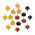 thumbnail image 3 of Colgantes de Calabaza de Acción de Gracias, Dijes de Hoja de Arce, Regalos de Cumpleaños de Otoño, Bricolaje para Hacer Joyas, Colli, 3 of 9