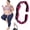 Rose Red, variant on Fitness Resistance Band for Stretching and Yoga, 8 Loops Multifunction Elastic Exercise Bands for Full Body Stretching Shaping and Training