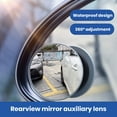 thumbnail image 4 of Blind Spot Rear View Mirror For Car, Motorcycle, SUV & Truck - 2 Pcs Rearview Wide Angle Mirrors - Must Have Automotive Blind Side Mirror For Safe Driving, 4 of 9