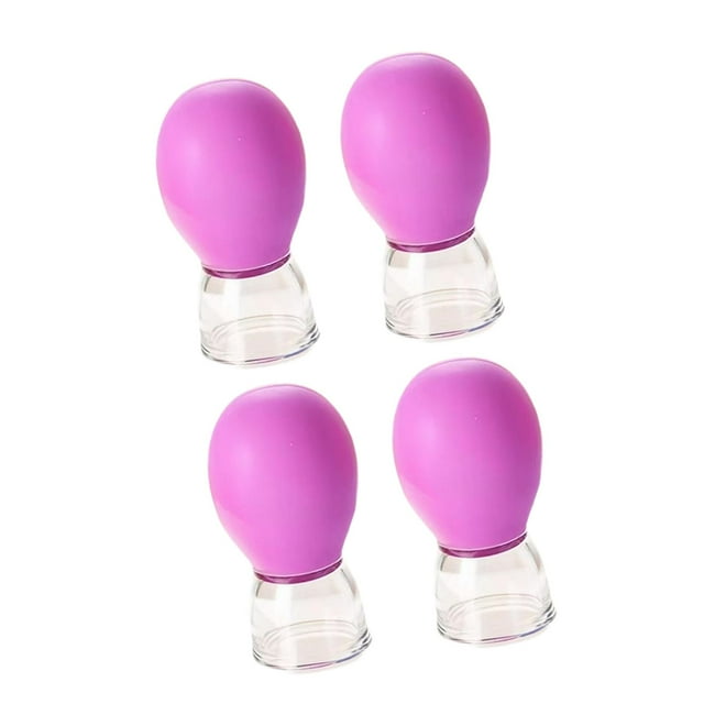 Esquirla Ensemble de Ventouses Faciales 4 Pcs Ventouses sous Vide pour Bodyworker Thérapie Violet
