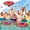 Red, variant on Neoprene Floating Drink Holder,9" Dia Floating Coaster Pool Drink Holder with Rope for Summer Tub,Summer Theme Party Tub Lake Boat,Floating Beverage Beer Holder For Pool Party