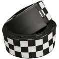 thumbnail image 1 of Cinturón Checker blanco y negro (cuadros), 1 of 3