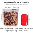 thumbnail image 2 of U Chef Contenedor para almacenar alimento 100% hermético, Recipient de almacenamiento de comida, cereal, pastas y líquidos (12 piezas) (12), 2 of 5