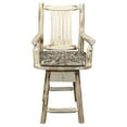 thumbnail image 2 of Montana Woodworks Montana 24 in. Wildlife Swivel Captains Counter Stool, 2 of 2