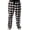 Black / White - Buffalo Plaid, variant on #followme Men's Flannel Pajamas - Plaid Pajama Pants for Men - Lounge & Sleep PJ Bottoms (Black - Plaid, Small)