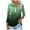 Green, variant on Scyoekwg 3/4 Sleeve T Shirts for Women Zipper Turndown Collar Tops Lightweight Tops for Women Trendy Tshirt Gradient Color Dressy Casual Blouse Loose Blouses (Pink,M)