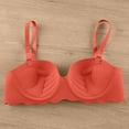 thumbnail image 5 of Mrat Clearance Strapless Bras for Women Push up Sports Everyday Full Figure Bras Zip Front Sports Cotton Front Closure Sleep Bras Large Breasts Push up Plus Size Push up Bras for Women Orange M, 5 of 5