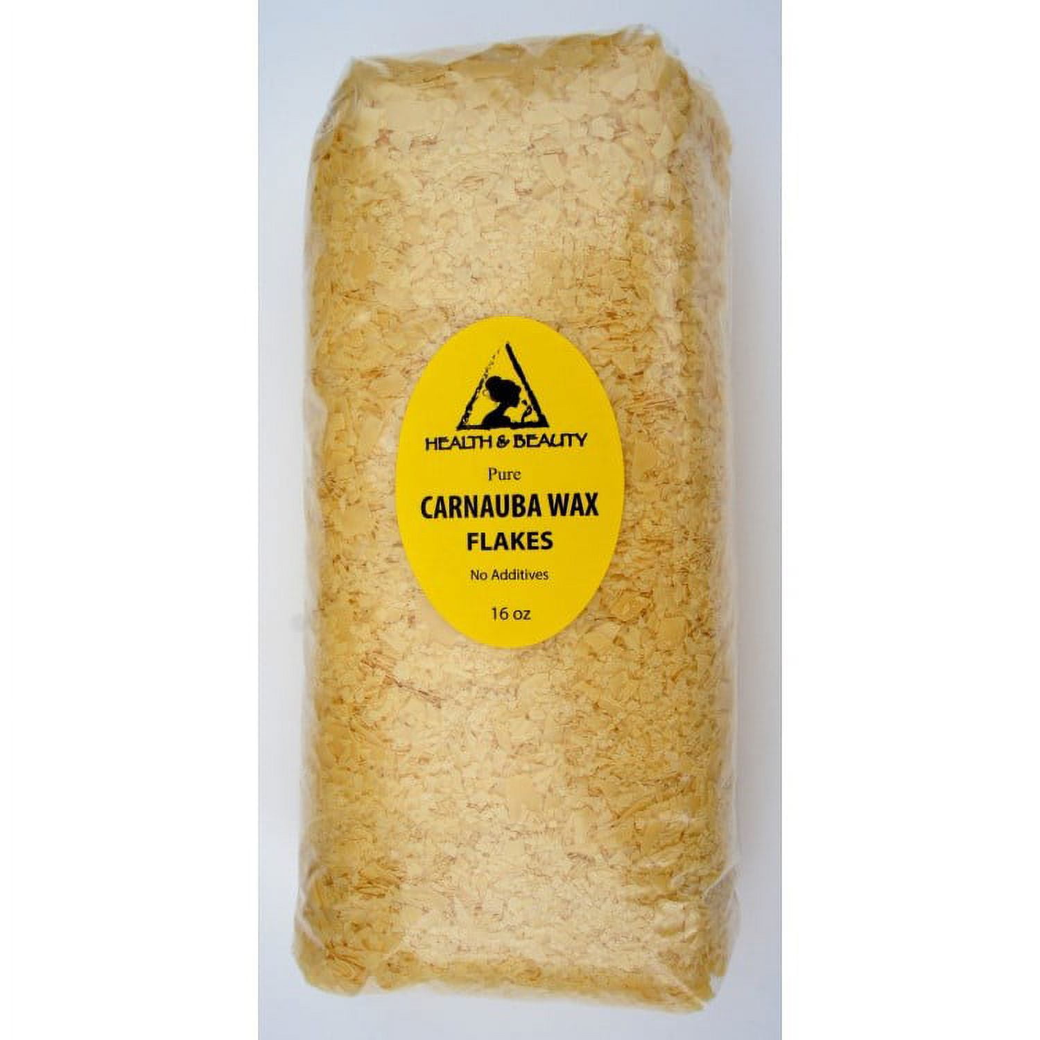 CARNAUBA WAX - T1 ORGANIC FLAKES BRAZIL PASTILLES BEADS PREMIUM 100% PURE 16 OZ,1 LB