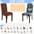 thumbnail image 5 of Printed Dining Room Chair Covers 6 Packs, Stretch Kitchen Slipcovers Removable Washable Parsons Protector for Kitchen,Hotel,Restaurant, Ceremony Universal Size, 5 of 6