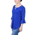 thumbnail image 2 of Petite 3/4 Bell Sleeve Top With Hardware, 2 of 3