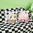 thumbnail image 3 of Spring Pillow Covers 18x18 Set of 4 Buffalo Plaid Tulip Flowers Truck Decor Pillow Cover Hello Spring Outdoor Pillows for Couch Sofa Patio Furniture Home Decorations, 3 of 6