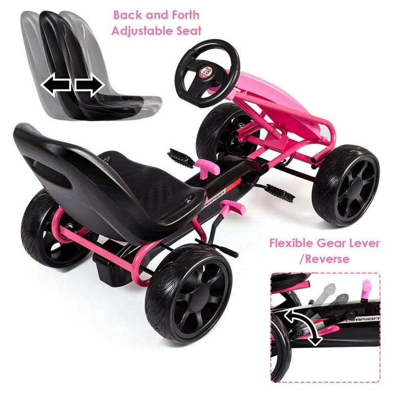 Kids Pedal Go Kart 4 Wheel Ride On Pedal Cars on Sale