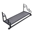 thumbnail image 5 of Hanging Wrought Iron Coat Rack Storage Shelf Wall Mounted With Iron Clothing Rod, 5 of 15