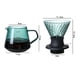 thumbnail image 2 of Interruptor de goteo de inmersión de 600 ml Cristal para cafetera de vertido Gotero de café en forma de V y filtro, 2 of 5