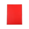 QIEZHON Red Plastic Folders Heavy Duty Two Pocket Folder Durable