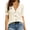 Beige, variant on Short Sleeve Women V-neck Solid Button Down Knit Cardigan Tops