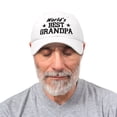 thumbnail image 5 of DALIX Worlds Best Grandpa Dad Hat Grandfather Gift Cotton Cap in White, 5 of 6