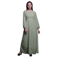 thumbnail image 1 of Bimba Robe Maxi d'Été Décontractée pour Femmes en Georgette Mousse à Imprimé Floral d'Anémone et de Fleurs Bleu Lavande, Taille Élastique Longue - X-Grand, 1 of 5