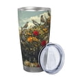 thumbnail image 2 of Bingfone Floral Rhino With Birds for 20 Oz Stainless Steel Travel Mug Double Wall Water Coffee Cup for Home,Office, Outdoor Works Great for Ice Drinks and Hot Beverage-Without Straw, 2 of 8