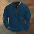 thumbnail image 1 of Blusas y camisas de manga larga con cuello redondo Sudadera con capucha de cuello redondo para hombre Jersey estampado Blusa de poliéster de manga larga para hombre, 1 of 4