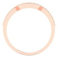 thumbnail image 5 of 0.25 ct Brilliant Round Cut Natural Garnet 14k Rose Gold Stackable Band SZ 6, 5 of 6