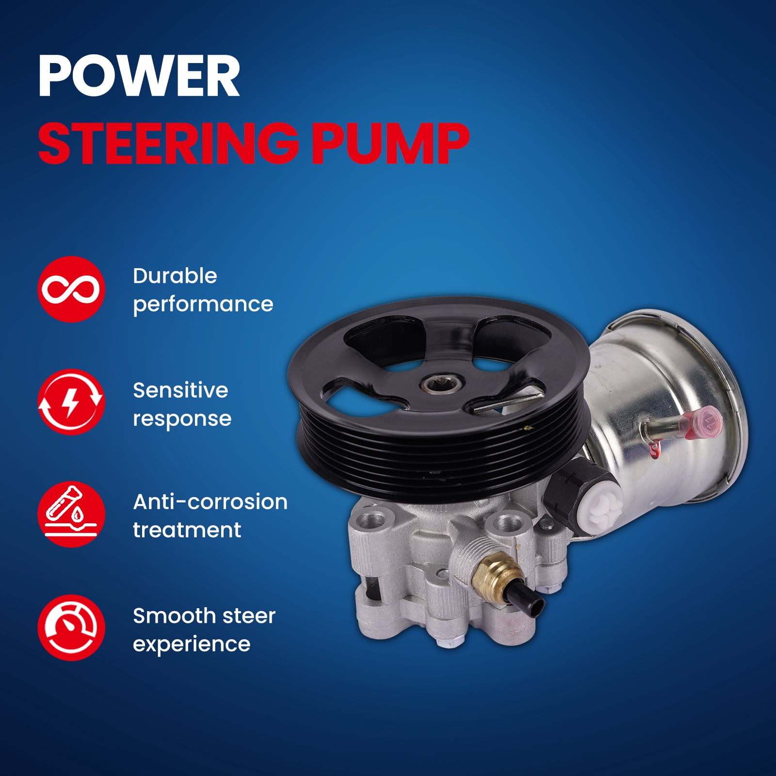 MOCA AUTOPARTS Power Steering Pump Fit for 2005-2022 Toyota Tacoma 2.7L