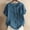 Blue, variant on Womens Linen Tops Cropped Button Down Shirts for Women Gauze Shirts for Women Gauze Shirts Cotton Gauze Shirt Traditional Summer Blouse Women Shirt Hot Pink 4xl