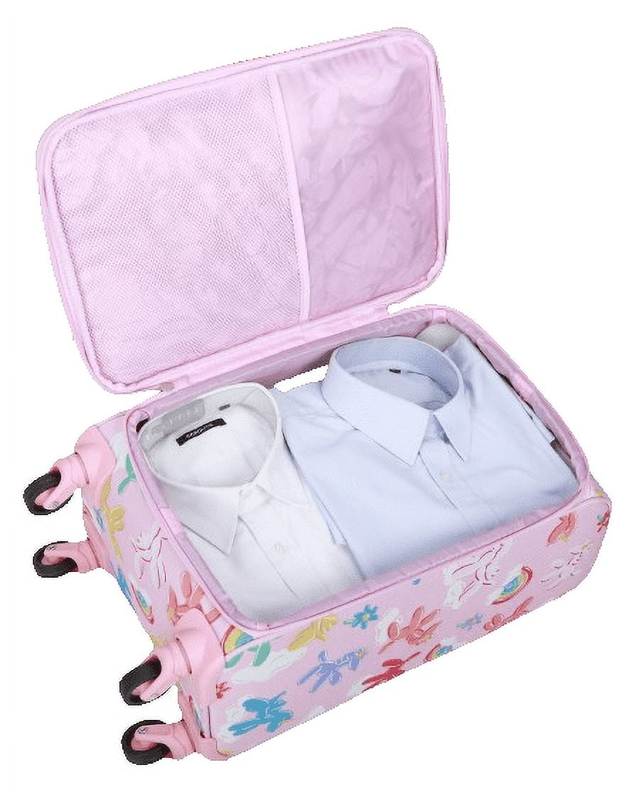 CRCKT 3 Piece Miss Popular 21-inch Softside Carry-On Luggage with Packing Cube and Luggage Tag, Miss Popular Balloon Animals
