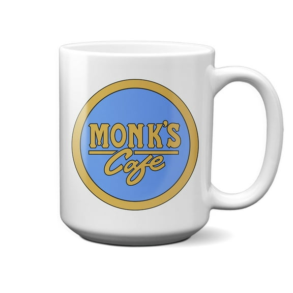 Monk's Cafe Round Logo Ceramic 15oz Mug