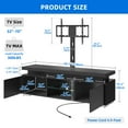 thumbnail image 6 of Dextrus TV Stand with Mount & Power Outlet, LED TV Mount for 55/60/65 inch TVs, Height Adjustable, Black, 6 of 9