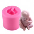 thumbnail image 5 of 4 unids/set 3D lindo recién nacido durmiendo bebé moldes de silicona para fondant chocolate caramelo jabón artesanía baby shower fiesta de cumpleaños pastel decoración suministros, 5 of 5