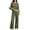 Army Green, variant on Women's Sweat Suits Plus Size Color Block Loose Pullover Sweatshirt Sweatpants Casual Set