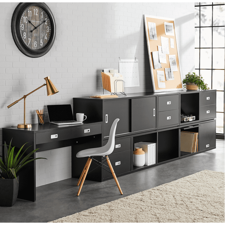 Better Homes Gardens Ludlow 2 Drawer Storage Cabinet Black