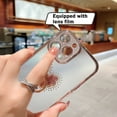 thumbnail image 5 of Ultimate Protection Slim Clear Back Cover Electroplated Bumper Frame for iPhone 14 Pro Max, Rhinestone Butterfly Ring Stand & Camera Shell with Lens Film, 5 of 8
