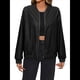 thumbnail image 2 of Chaqueta Informal de Sintético para Motocicleta, de Corta y Larga, para Mujer Negro S, 2 of 9