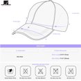 thumbnail image 5 of Sombrero de papá de béisbol Sombrero bajo de mujer de algodón lavado blanco JAMW Sencillez, 5 of 5