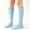 Blue, variant on Girls School Uniform Knee High Socks, Ribbed Solid Blue with Bow, for Kids & Big Kids,Size 2-3T