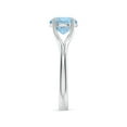 thumbnail image 3 of Angara Natural 1.6 Ct. Aquamarine Solitaire Ring in Sterling Silver for Women (Ring Size: 4), 3 of 9