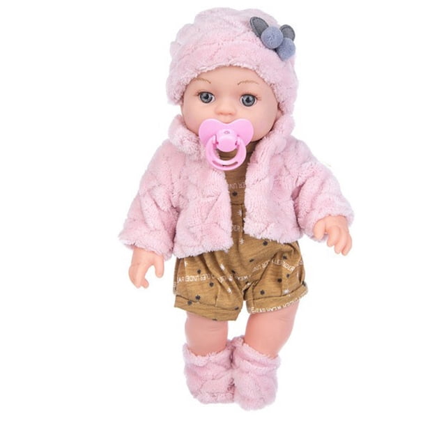 Muñeca Reborn de silicona, 30 cm, realista, con ropa, color rosa
